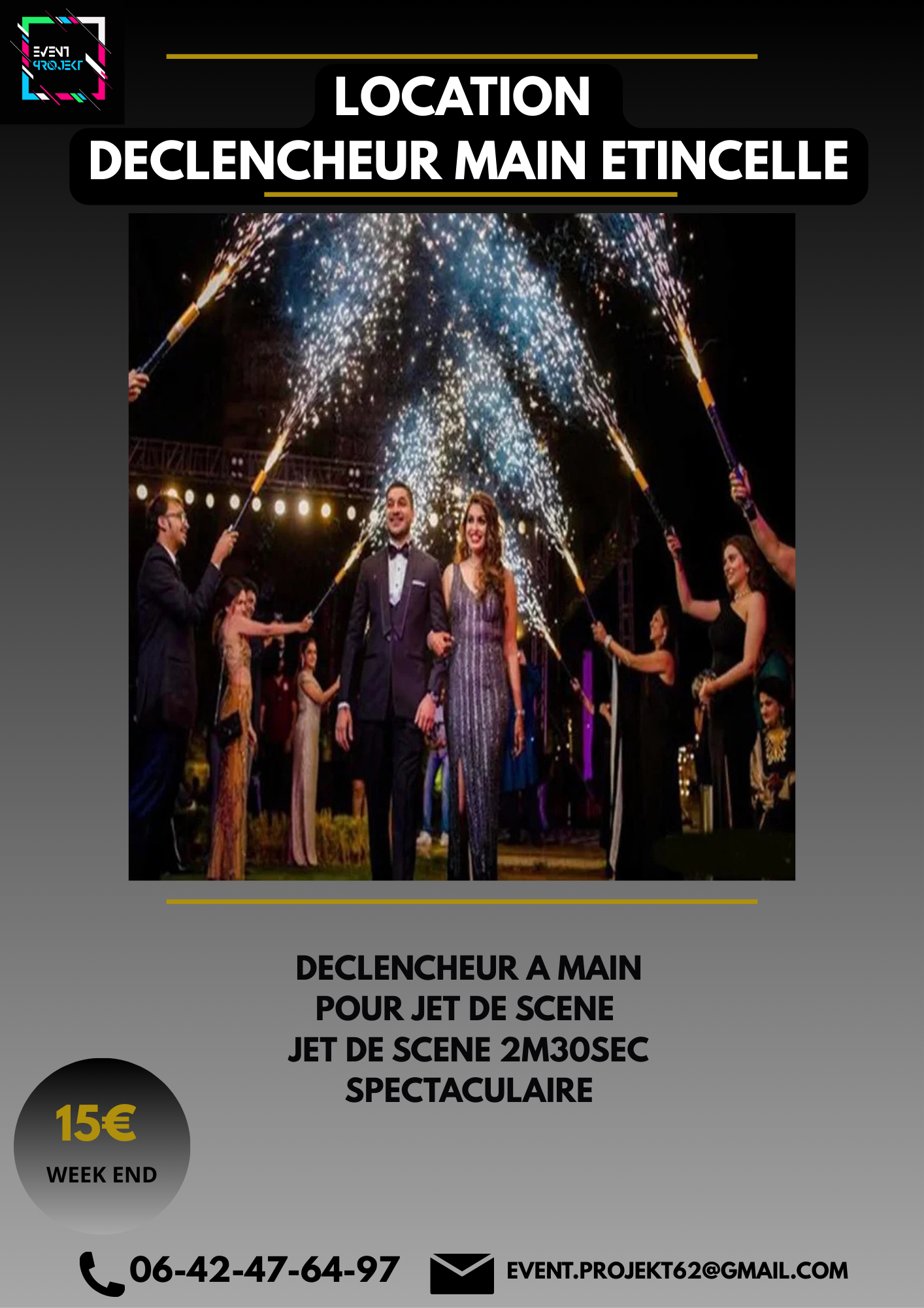 Location declencheur main etincelle