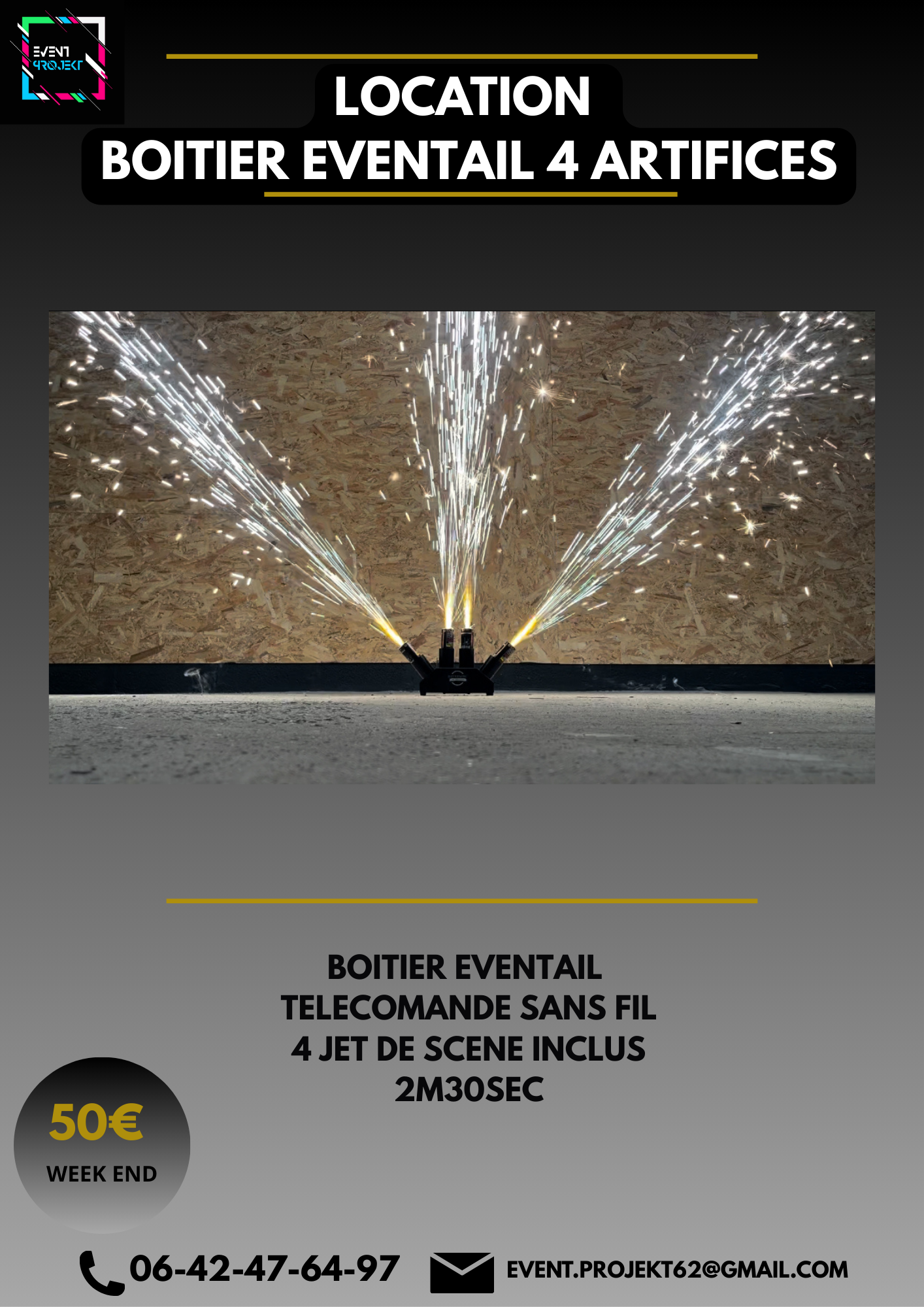 Location declencheur eventail