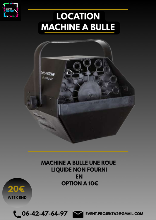 Location machine a bulle