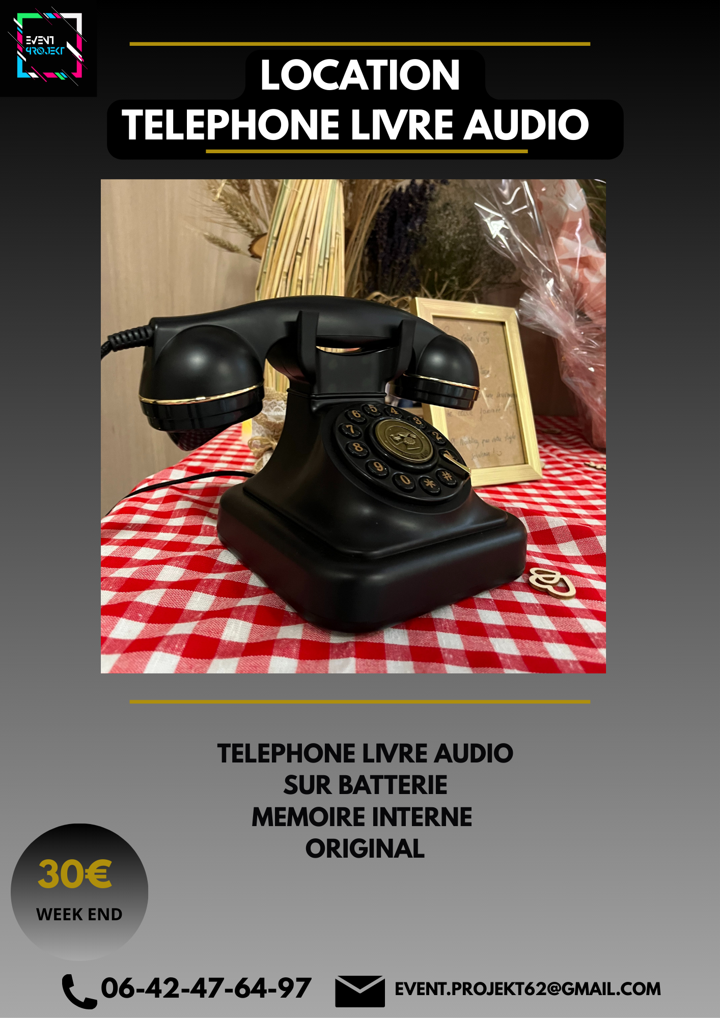 Location téléphone livre audio